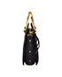 Pixie Suede Textured Shoulder Bag, bottom view